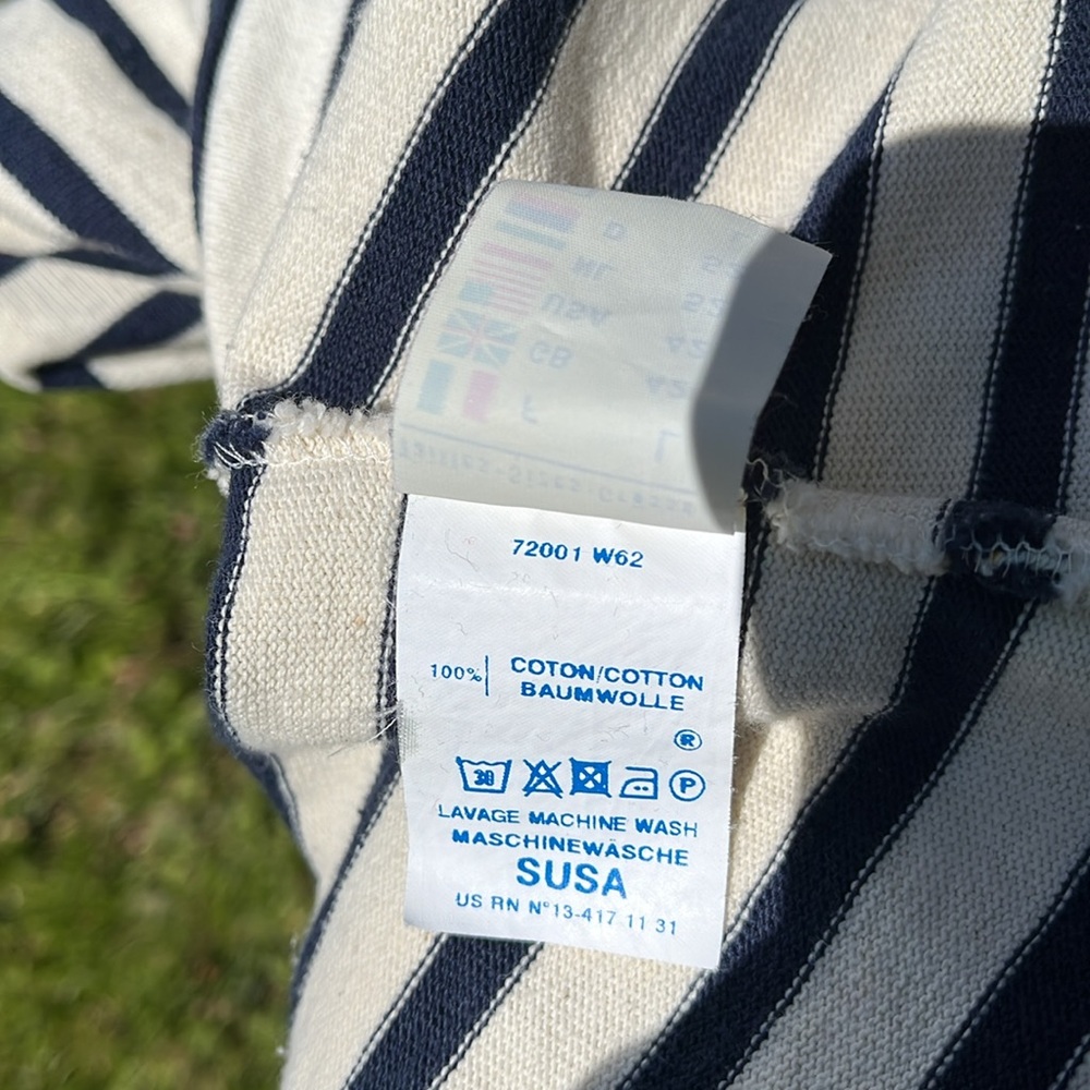 St James Breton Striped Hoodie Size L - Picture 6 of 6